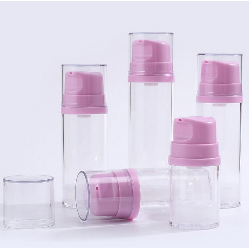 Cosmetic Airless Bottle Manufacturer - Large Size 50ml 120ml 180ml Plastic with Pump for Lotion Screen Printing