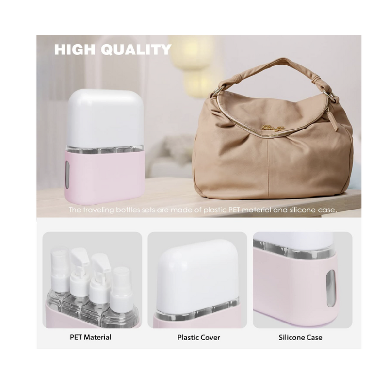Travel Bottle Set Manufacturer - Containers for Toiletries with Lid Leak-proof Refillable Plastic Airplane Accessories
