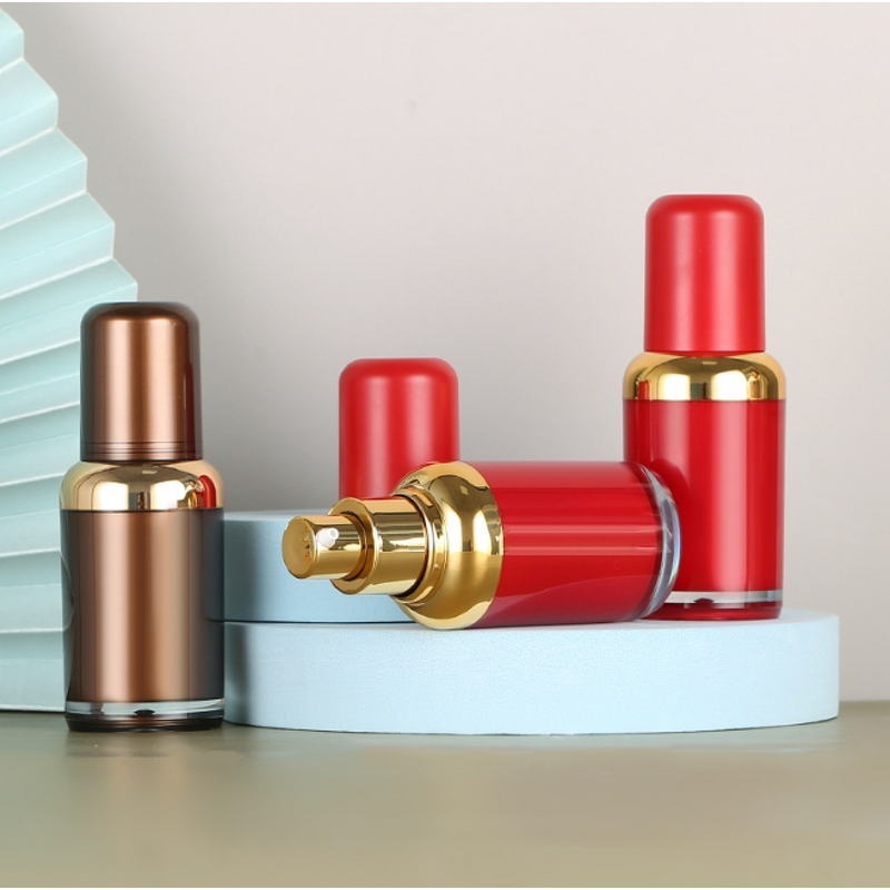 Serum Bottle Manufacturer - High Quality Luxury Round Plastic PP Cosmetic with Lid and Pump for Skincare