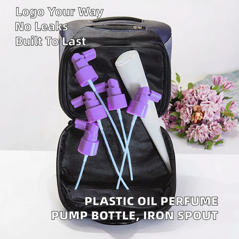 Plastic Oil Perfume Pump Bottle Manufacturer - 20/410 24/410 28/410 with Iron Spray Spout Type Pump Sprayer