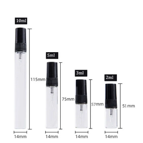 Perfume Sample Bottle Manufacturer - 2ml 3ml 5ml 10ml Portable Mini Transparent Empty Spray Thin Glass Tube
