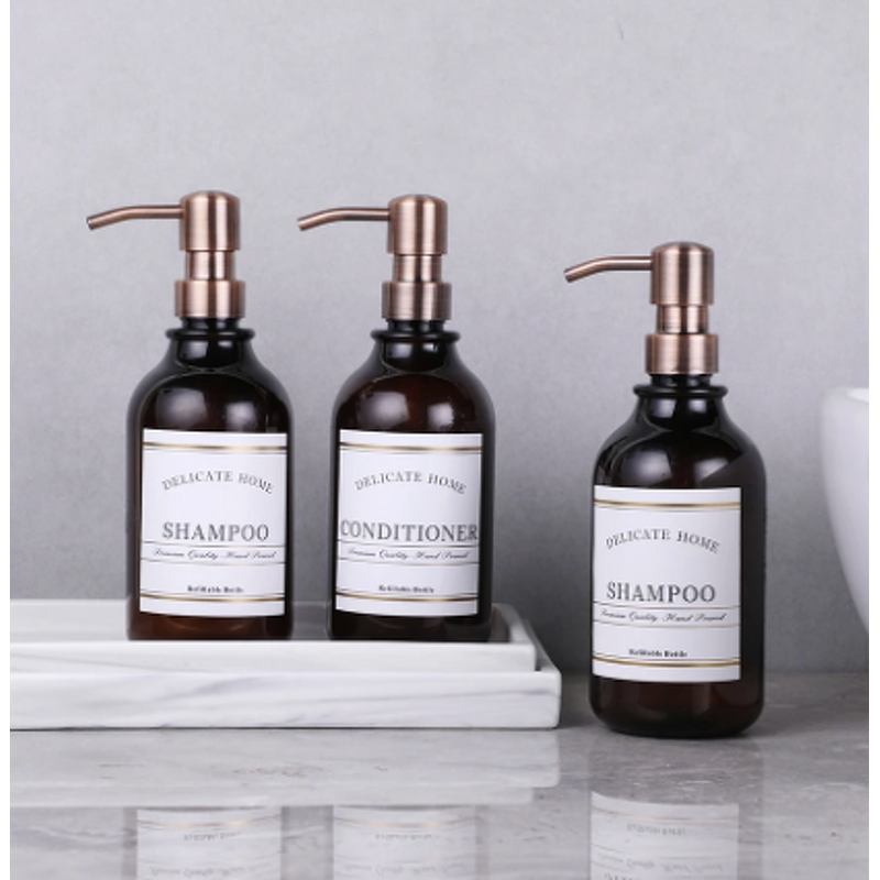 Soap Dispenser Bottle Manufacturer - Stainless Steel Pump for Refillable Shampoo Conditioner Body Wash Liquid