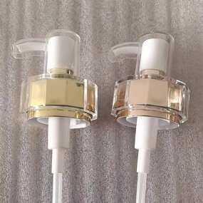 Lotion Bottle Manufacturer - Luxury Gold Pump Spray White Acrylic with Screw Cap Aluminium-Plastic Elegant Cosmetic