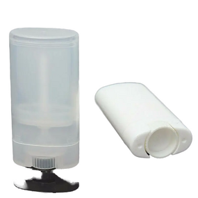Lip Balm Tube Manufacturer - 5pcs White Transparent Empty Oval Plastic for Solid Perfume Deodorant Homemade Shampoo