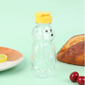 Plastic Squeeze Condiment Bottle Manufacturer - 240ml Bear Honey Bottle Extrusion Bear Shape for Sauce