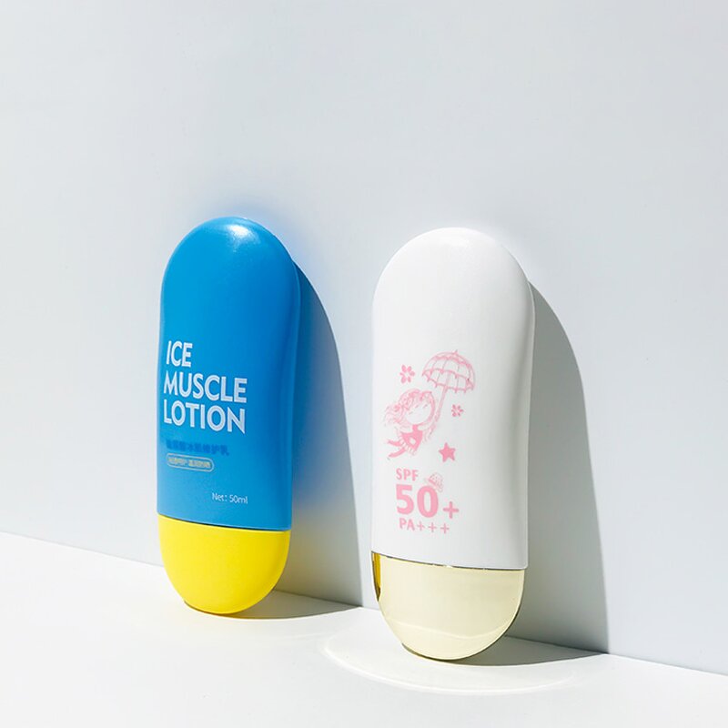 Sunscreen Bottle Manufacturer - New Squeeze Packaging Material 50g PP Lotion Cosmetic Wholesale
