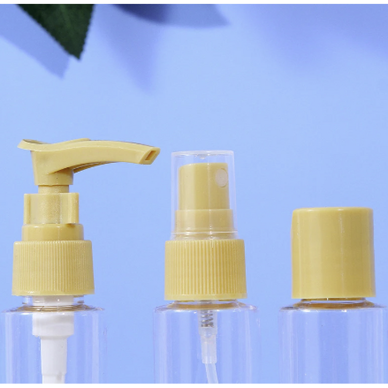 Travel Makeup Container Bottles Manufacturer - Mini 5pc Set Transparent Plastic Empty for Face Cream Liquid Soap
