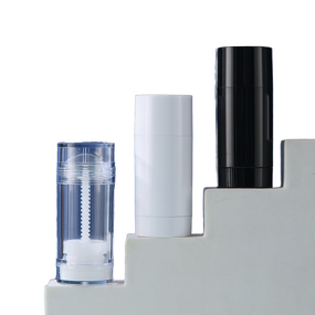 Deodorant Bottle Manufacturer - 30ml Reusable Black Plastic Cylinder Twist Up Empty for Lip Balm Lipstick Shampoo