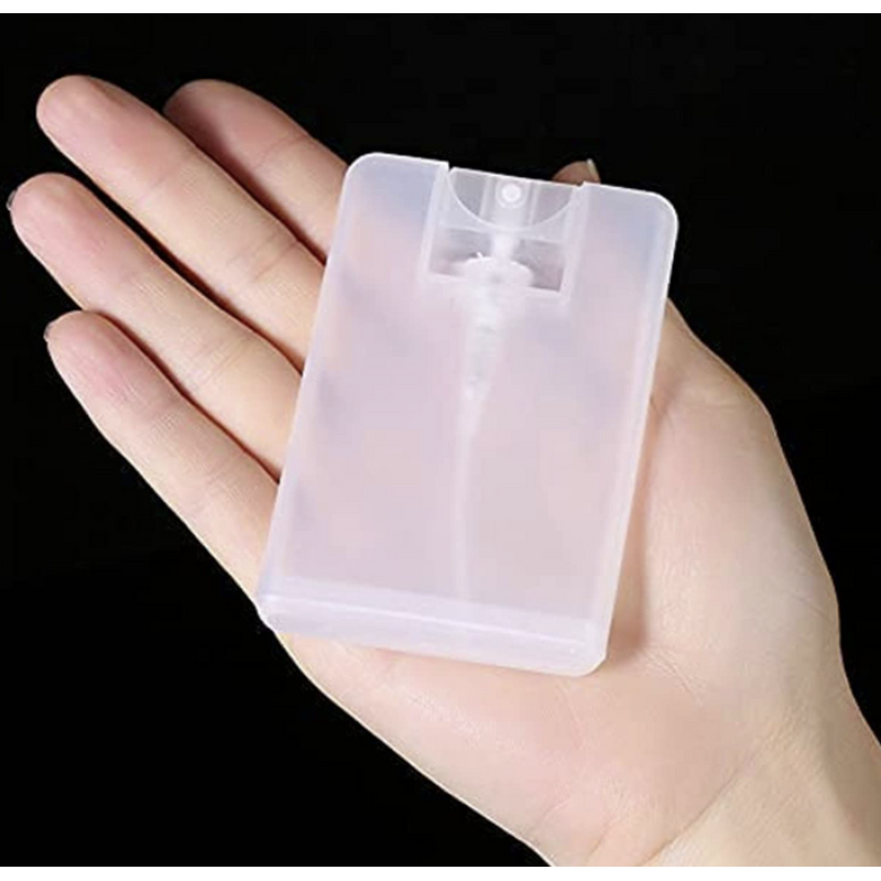 Perfume Spray Bottle Manufacturer - 20ml Clear Plastic Refillable Card Type Fine Mist Empty Container