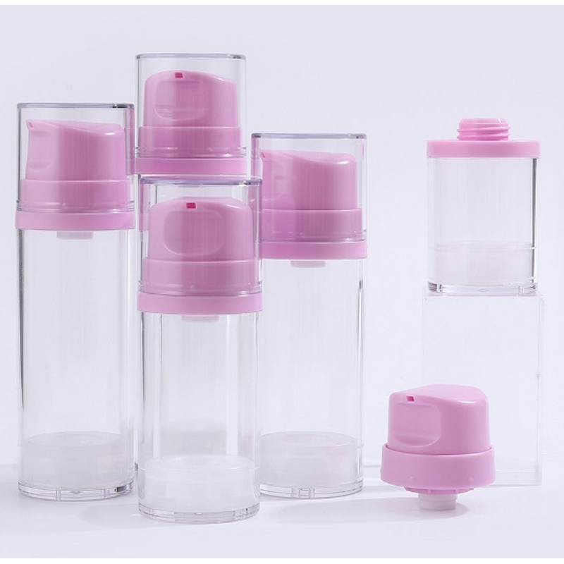 Cosmetic Airless Bottle Manufacturer - Large Size 50ml 120ml 180ml Plastic with Pump for Lotion Screen Printing