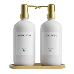 Hand Soap Dispenser Manufacturer - 16oz Glass with Stainless Steel Pump Head