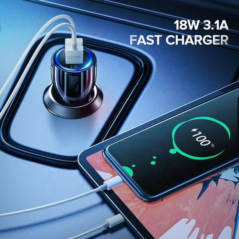Car Charger Manufacturer - Dual USB Adapter 3.1A Smart Charger for Mobile Phone