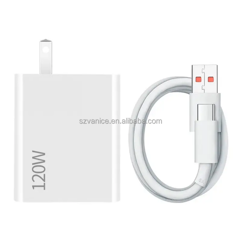USB Charger Manufacturer - Original 120W Super Fast Adapter for Xiaomi Redmi with 6A Cable