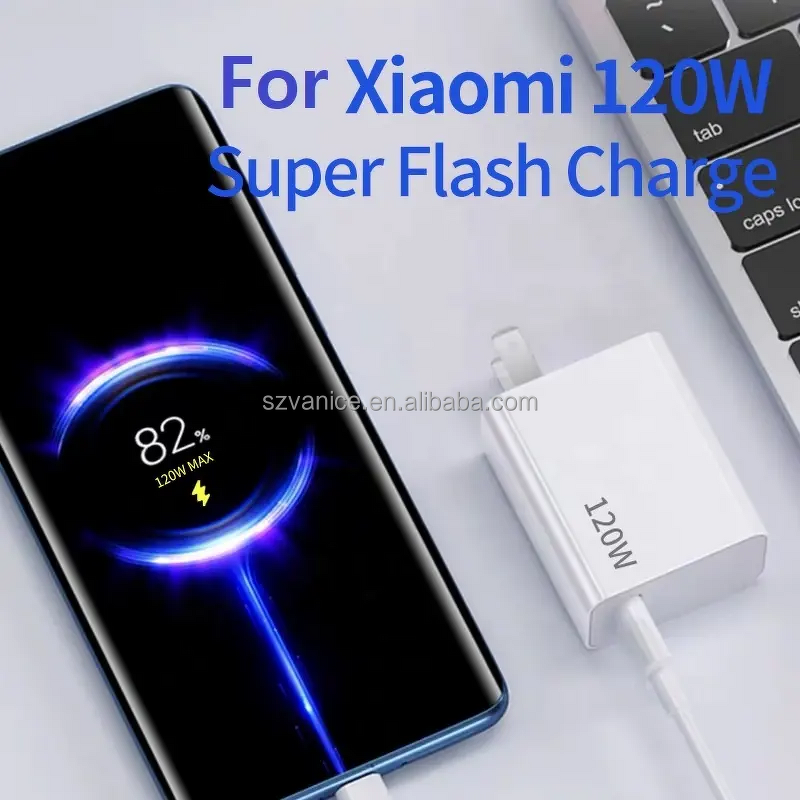 USB Charger Manufacturer - Original 120W Super Fast Adapter for Xiaomi Redmi with 6A Cable