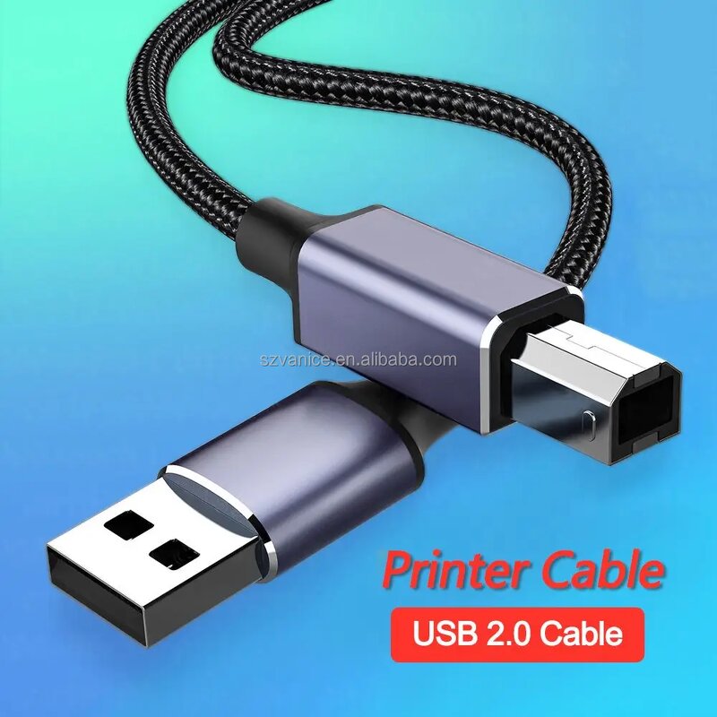 Printer Cable Manufacturer - USB A to B Male 2.0 Gold Plated