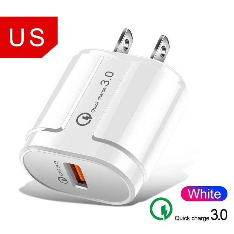 Wall Charger Manufacturer - 18W QC 3.0 Fast Charger with EU US Plug