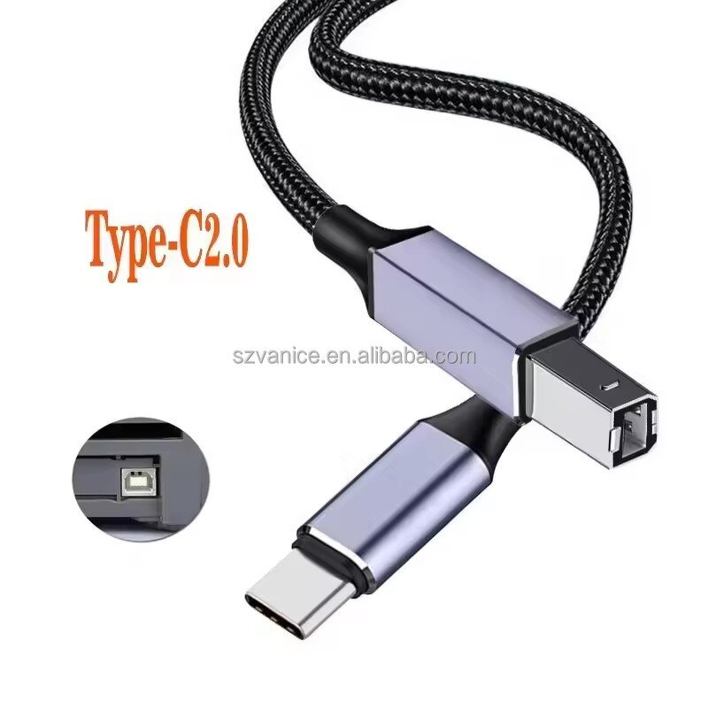 Printer Cable Manufacturer - Type C 2.0 Male to B Male