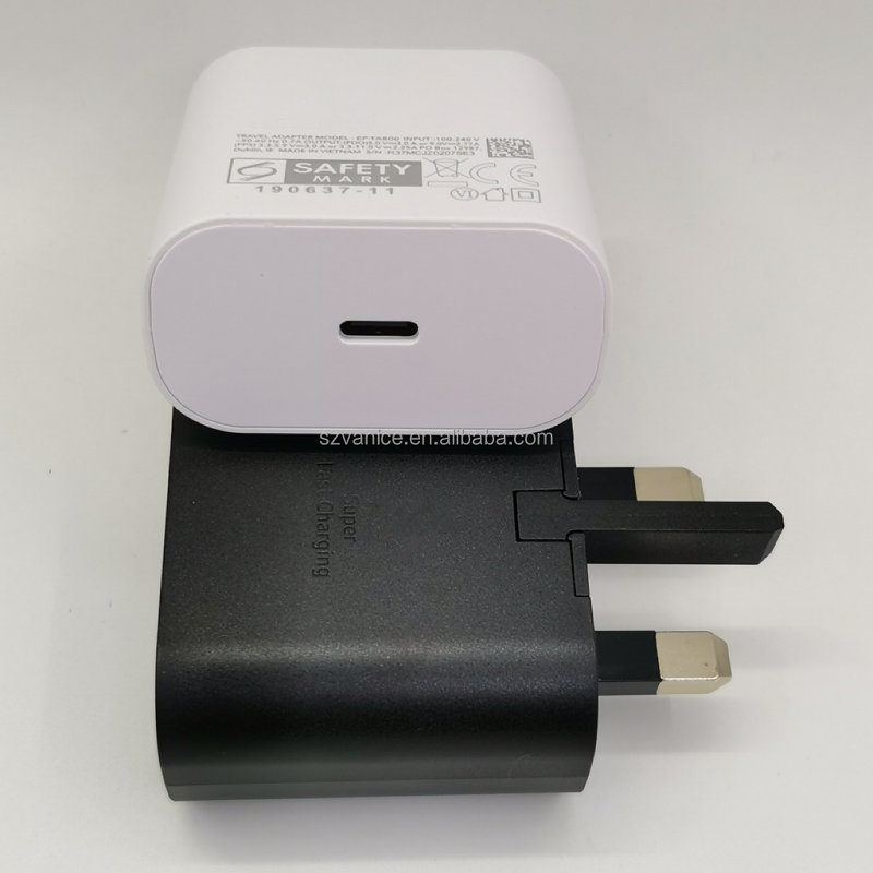 Wall Charger Manufacturer - 3pin UK Plug 25W Original Super Fast Charger for Samsung