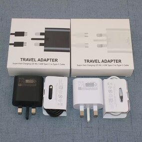 Wall Charger Manufacturer - 3pin UK Plug 25W Original Super Fast Charger for Samsung
