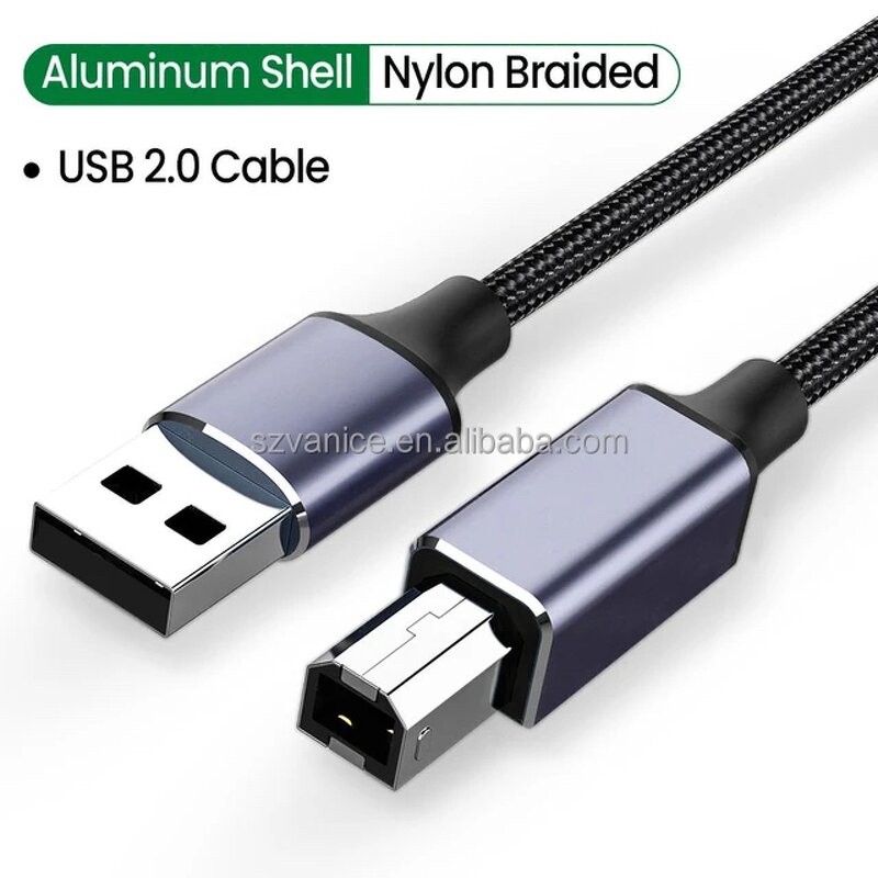 Printer Cable Manufacturer - USB A to B Male 2.0 Gold Plated