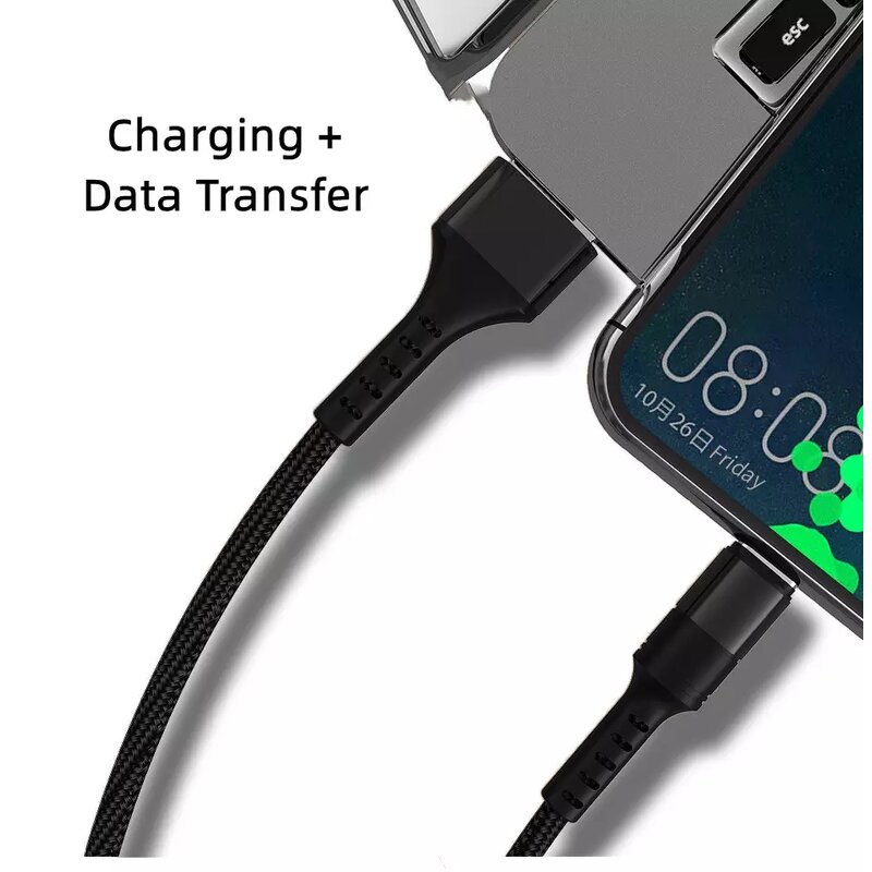 USB C Cable Manufacturer - 0.25M 1M 2M Nylon Braided 5A Super Fast Charging for Huawei