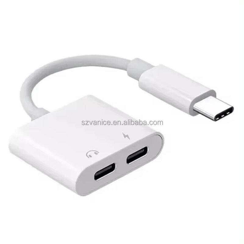 USB C Adapter Manufacturer - Type-C to Dual Type-C 2in1 Splitter for Charging and Audio