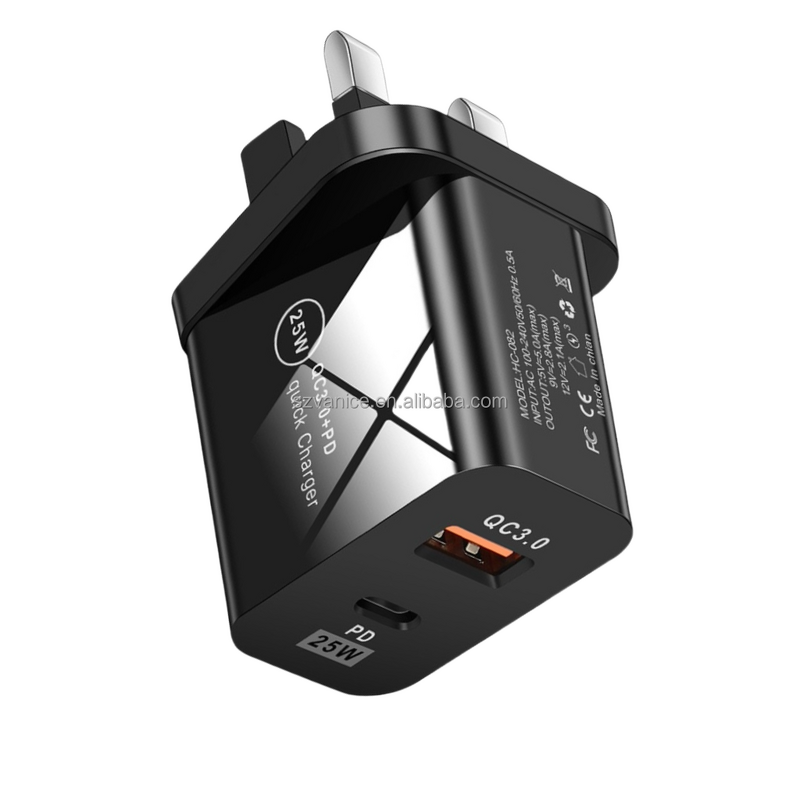 Wall Charger Manufacturer - 3pin UK Plug 25W Original Super Fast PD Charger for Samsung Note 10 Note 20 S20