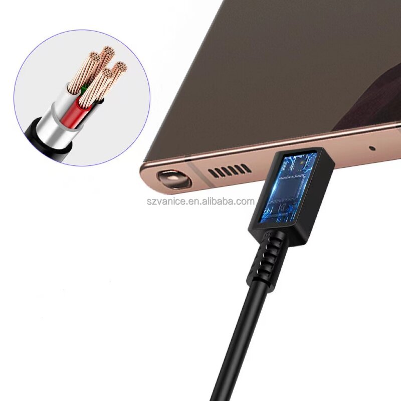 USB C Cable Manufacturer - Original 3A 25W Fast Charging Cable for Samsung S20 S10 Note 10