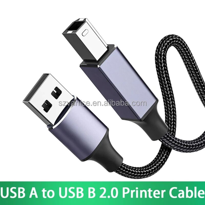 Printer Cable Manufacturer - USB A to B Male 2.0 Gold Plated