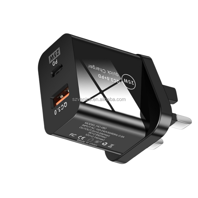 Wall Charger Manufacturer - 3pin UK Plug 25W Original Super Fast PD Charger for Samsung Note 10 Note 20 S20