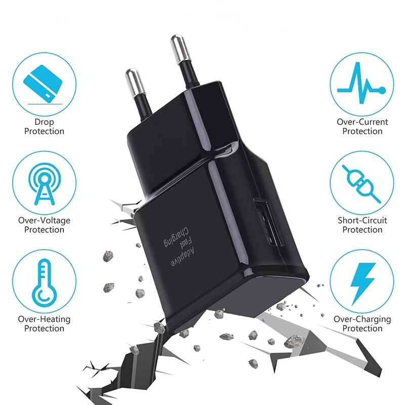Wall Charger Kit Manufacturer - 15W Adaptive Fast Charging for Samsung S10 S9 S8 S22