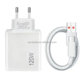 USB Charger Manufacturer - Original 120W Super Fast Adapter for Xiaomi Redmi with 6A Cable