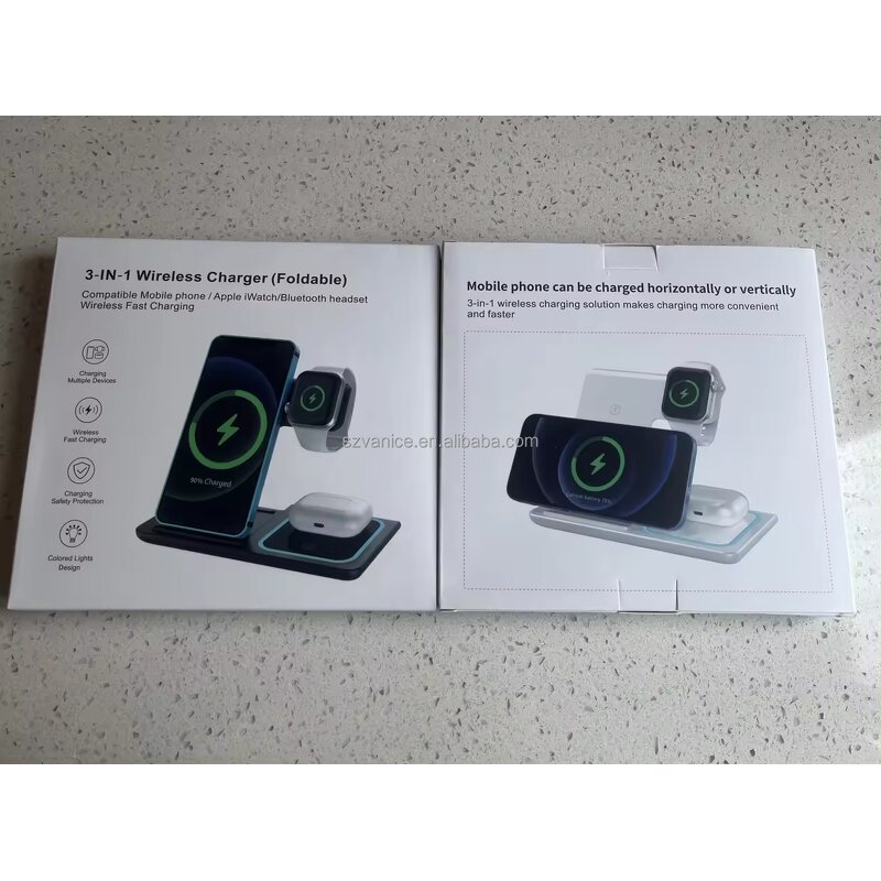 Wireless Charger Manufacturer - Qi2 3In 1 Magnetic Stand for Smartphone and Watch