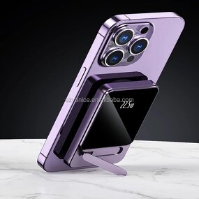 Power Bank Manufacturer - 10000mAh Alloy with Foldable Holder Stand