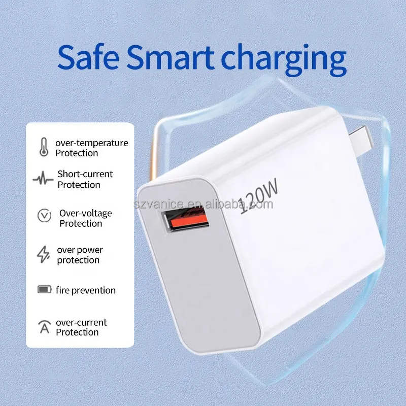 USB Charger Manufacturer - Original 120W Super Fast Adapter for Xiaomi Redmi with 6A Cable