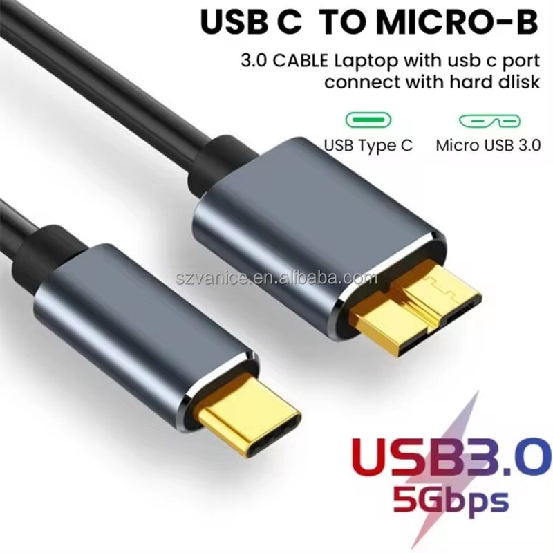 USB C Cable Manufacturer - Customize Length to Micro B 3.0