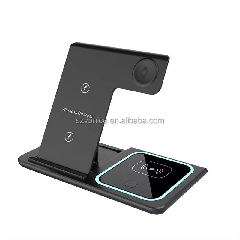 Wireless Charger Manufacturer - Qi2 3In 1 Magnetic Stand for Smartphone and Watch
