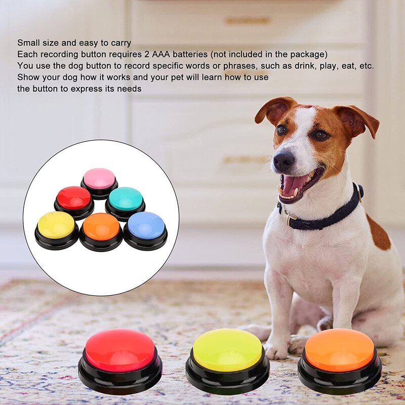 Dog Training Buttons Manufacturer - Custom Logo Recordable Talking Buttons for Dog Training