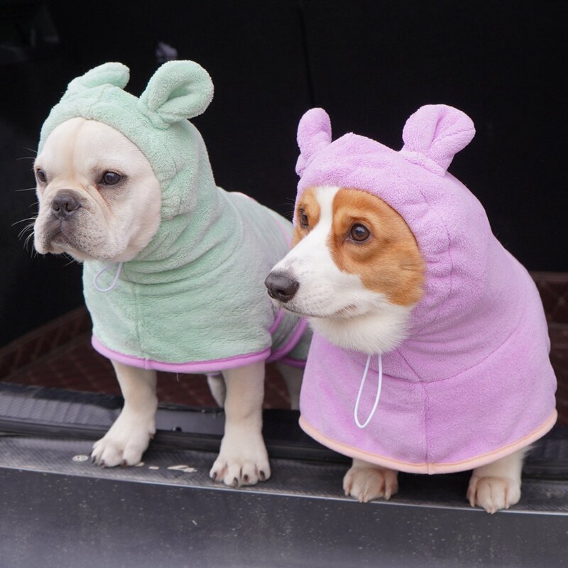 Dog Bath Robe Manufacturer - Coral Fleece Microfiber Drying Towel