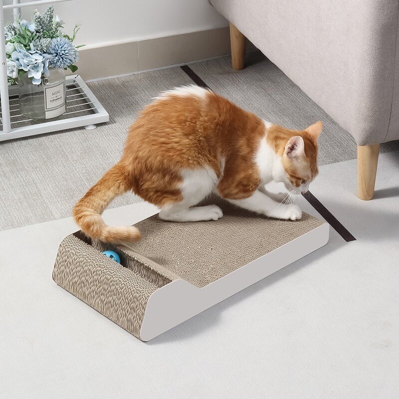 Cat Scratch Board Manufacturer - Customization Interactive Corrugated Cardboard Pad Scratcher for Kitten