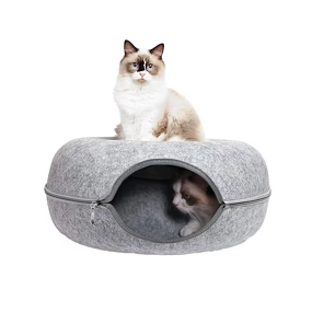 Cat House Manufacturer - Felt Tunnel Bed Detachable and Washable Cave for Pets
