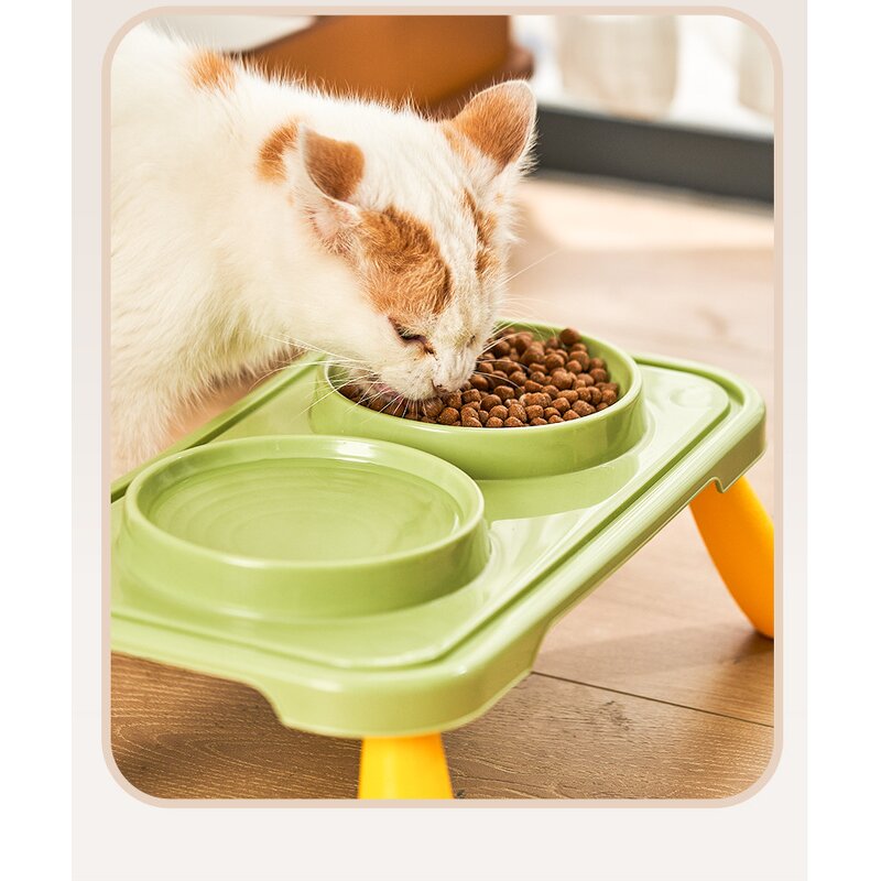 Pet Feeder Bowl Manufacturer - Customizes Logo Integrated Dog Double Bowls Cat Bowls