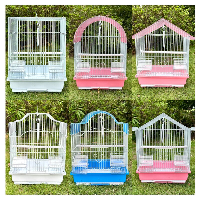 Birdcages Manufacturer - Modern Luxury Stainless Steel Iron with Simple Plastic Trays