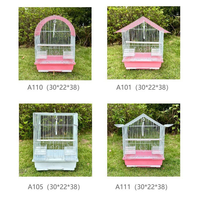Birdcages Manufacturer - Modern Luxury Stainless Steel Iron with Simple Plastic Trays