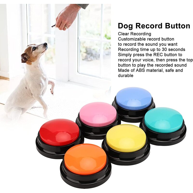Dog Training Buttons Manufacturer - Custom Logo Recordable Talking Buttons for Dog Training
