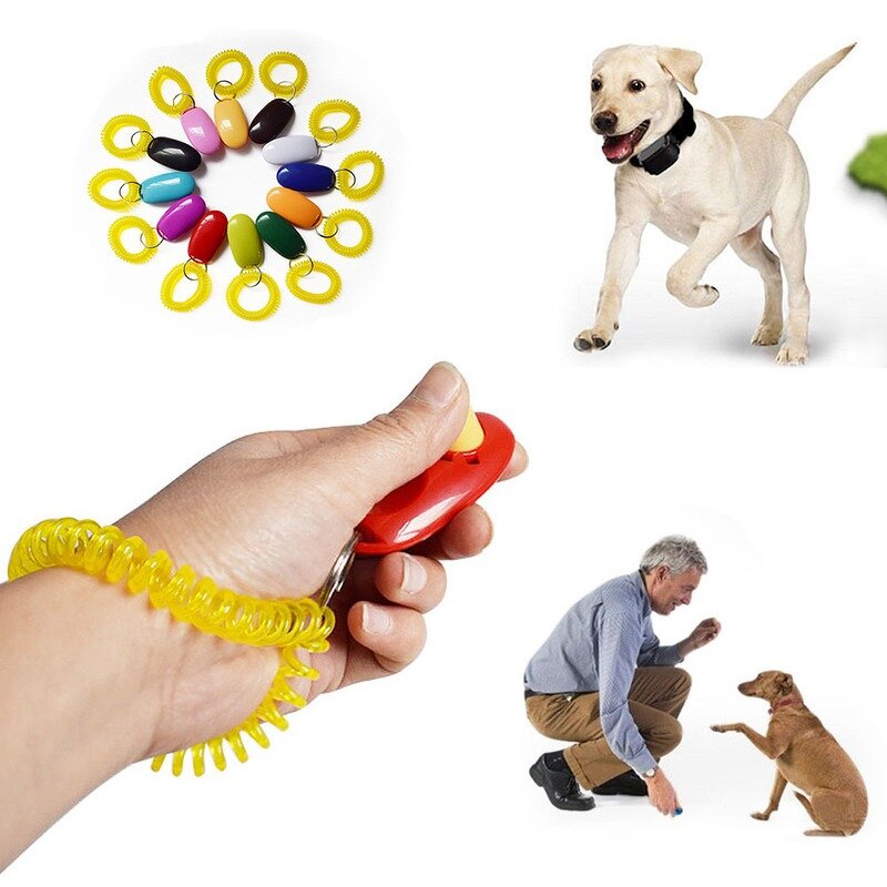 Dog Training Clicker Manufacturer - Plastic Sound Trainer Pet Tool Wrist Band Silbato Perro Dog Whistle
