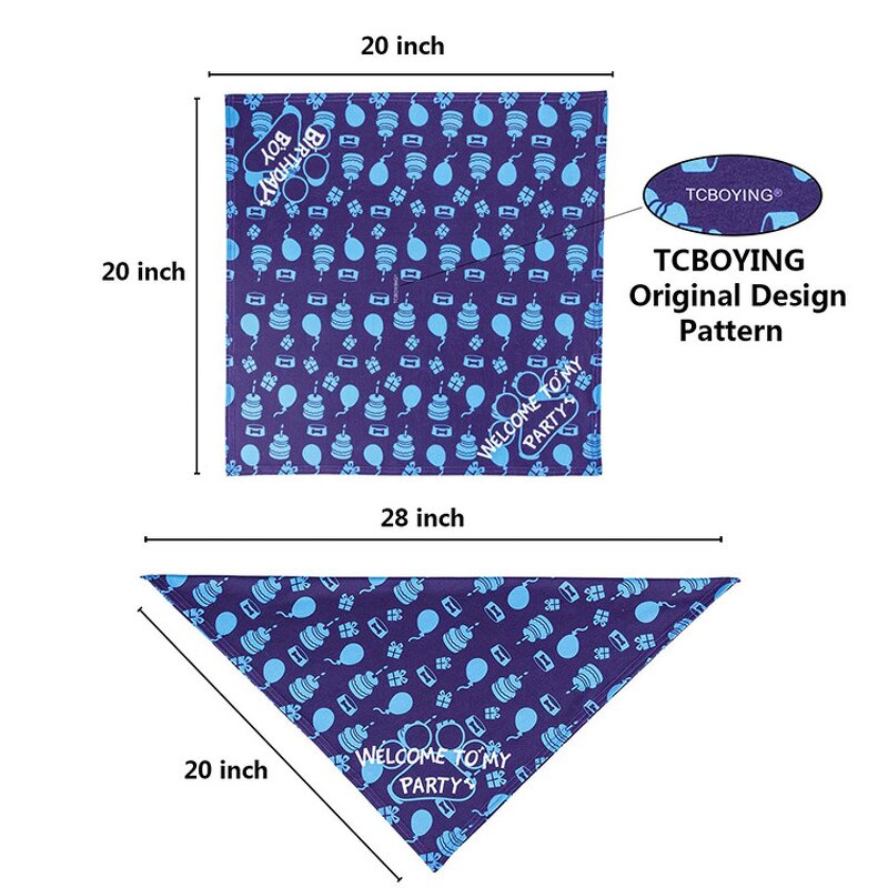 Dog Birthday Set Manufacturer - Decoration Pink Blue Ballon Hat Bandana Supplies