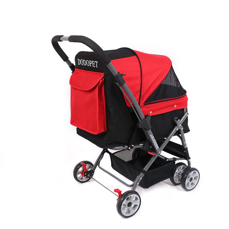 Pet Stroller Manufacturer - Newly Design 4 Wheel Multifunction Collapsible Two-way for Outdoor Travel Dogs