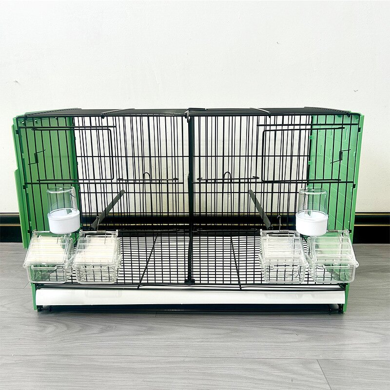 Bird Cage Manufacturer - 60*32*38cm Stackable Feeding Metal Wire Foldable for Canary Parrot