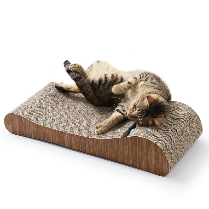 Cat Scratch Board Manufacturer - Customization Interactive Cardboard Toy Modern Cat Furniture